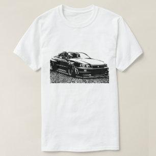 Nissan Skyline GTR VektorR34 bild T-Shirt