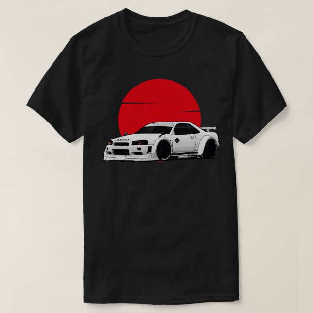 Nissan Skyline R34 GTR T-Shirt (Design vorne)