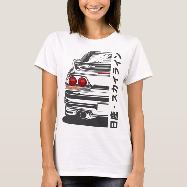 Nissan Skyline T-ShirtNissan Skyline GTR R33 T-Shirt (Vorderseite)