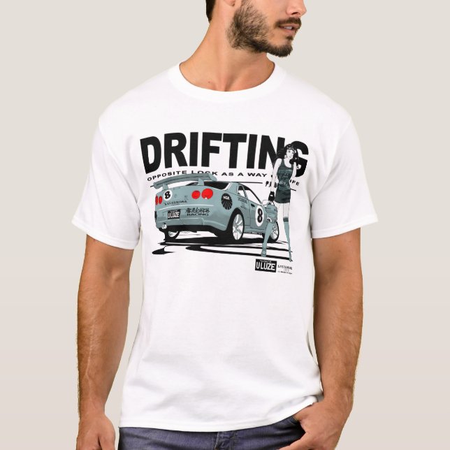 Nissan Skyline treibender T - Shirt (Vorderseite)