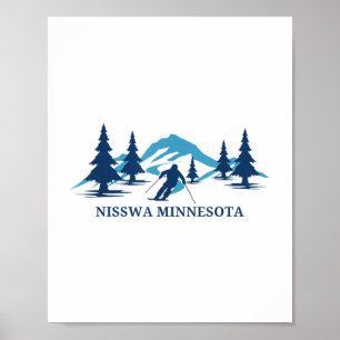 Nisswa Minnesota Ski Resort Skifahrer _1 Poster