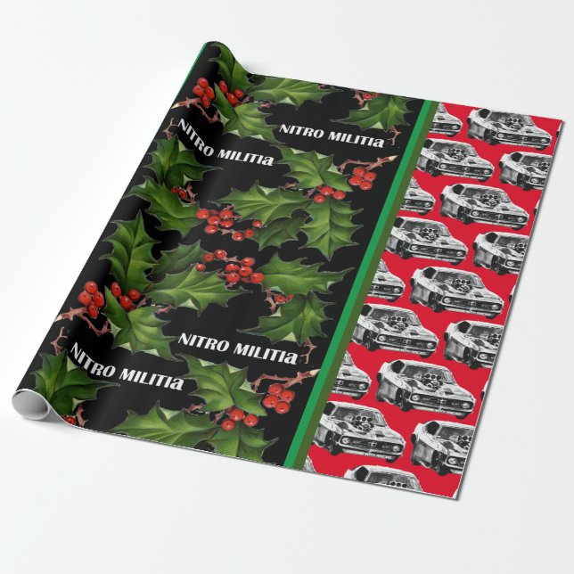 NITRO MILITIA Weihnachtsverpackungspapier #2 Geschenkpapier (Ungerollt)