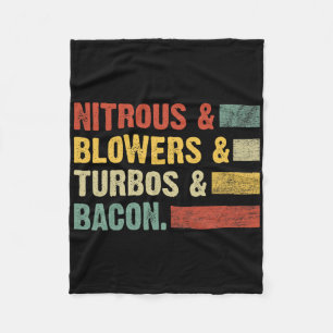Nitroblumen Turbos Bycon Food Retro Grillen Fleisc Fleecedecke