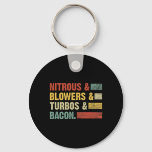 Nitroblumen Turbos Bycon Food Retro Grillen Fleisc Schlüsselanhänger