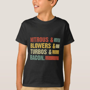 Nitroblumen Turbos Bycon Food Retro Grillen Fleisc T-Shirt