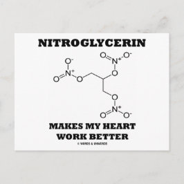 Nitroglycerin Makes My Heart Work Better Postkarte