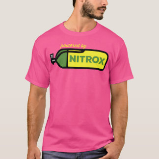 Nitrox angetrieben durch Taucherskuba Tauchen unte T-Shirt