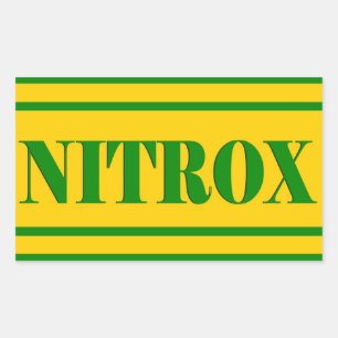 NITROX DIVING LOGO NITROX SCUBA DIVER - RECHTECKIGER AUFKLEBER