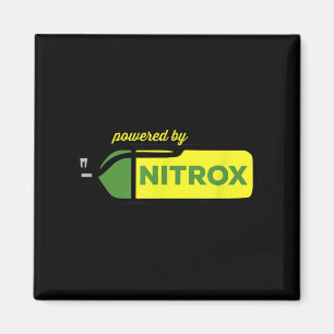 Nitrox unterstützt von Taucher Scuba-Tauchen Unter Magnet