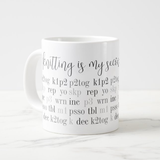 NITTEN IST MEINE ZWEITE SPRACHE GROSSE Tasse (Vorderseite Links)