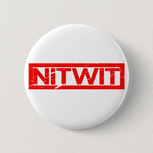 Nitwit-Briefmarke Button (Vorderseite)