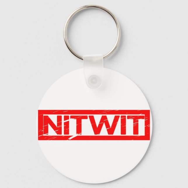 Nitwit-Briefmarke Schlüsselanhänger (Vorderseite)