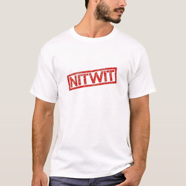Nitwit-Briefmarke T-Shirt (Vorderseite)