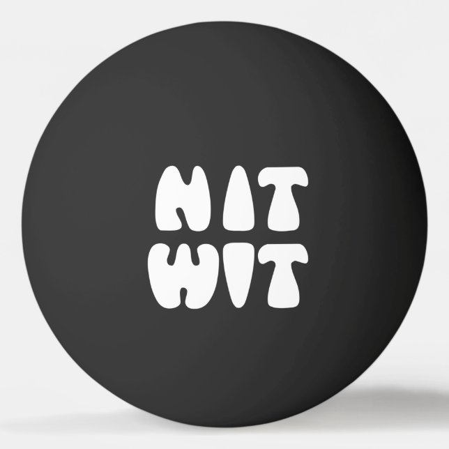 NITWIT PONG BALL TISCHTENNISBALL (Vorderseite)