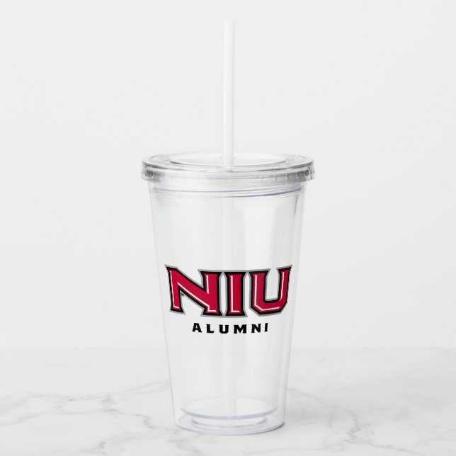 NIU Alumni Acryltrinkbecher (Vorderseite)