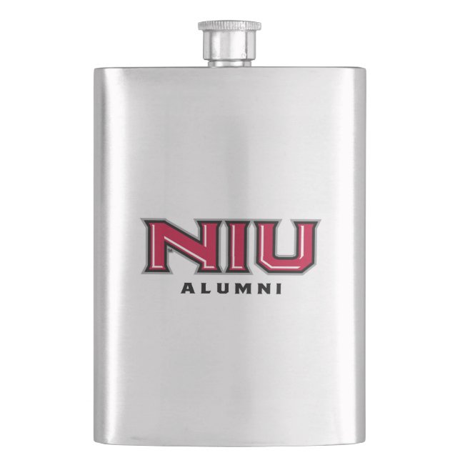 NIU Alumni Flachmann (Vorderseite)