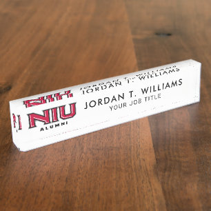 NIU Alumni Namensplakette
