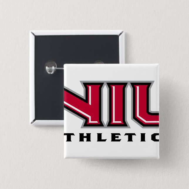 NIU Athletics Button (Vorne & Hinten)