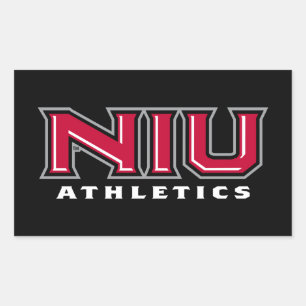 NIU Athletics Rechteckiger Aufkleber
