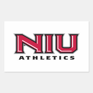NIU Athletics Rechteckiger Aufkleber