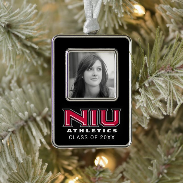 NIU Athletik Rahmen-Ornament Silber (Baum)