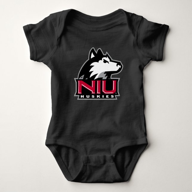 NIU-Huskies Baby Strampler (Vorderseite)