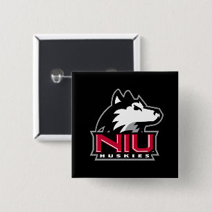NIU-Huskies Button