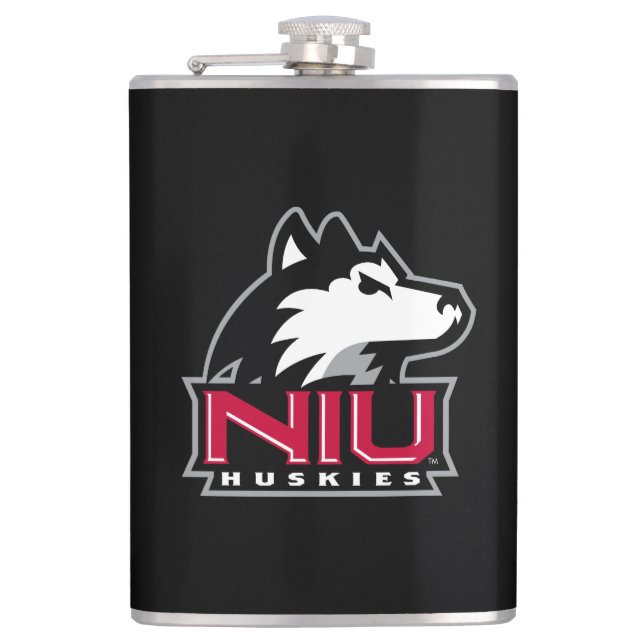 NIU-Huskies Flachmann (Vorderseite)