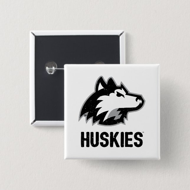 NIU-Huskies gestört Button (Vorne & Hinten)