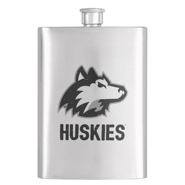 NIU-Huskies gestört Flachmann (Vorderseite)