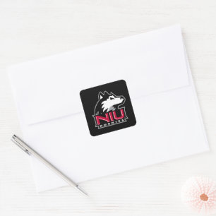 NIU Huskies Quadratischer Aufkleber