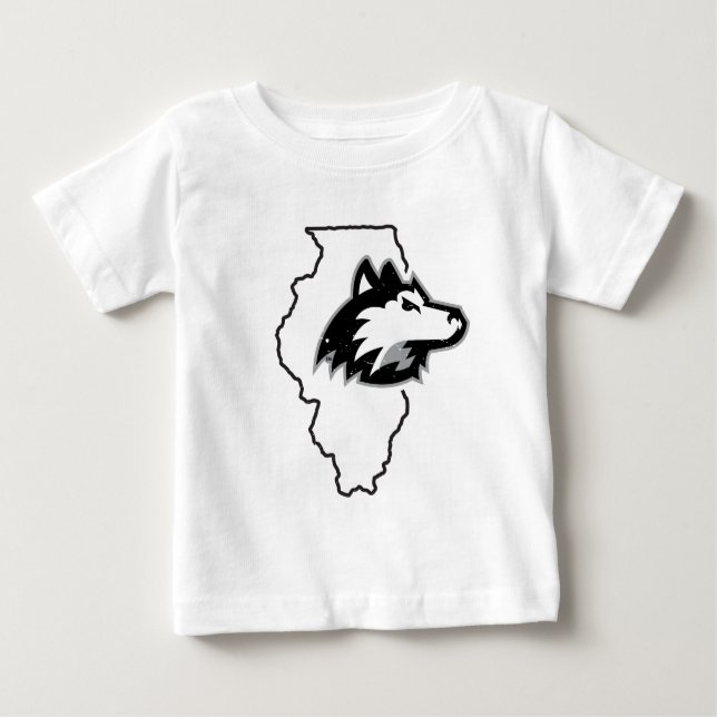 NIU Huskies Staat Liebe Baby T-shirt (Vorderseite)