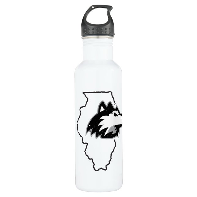 NIU Huskies Staat Liebe Edelstahlflasche (Vorderseite)