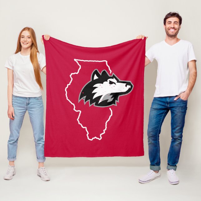 NIU Huskies Staat Liebe Fleecedecke (Beispiel)
