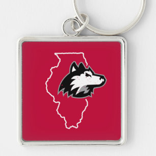 NIU Huskies Staat Liebe Schlüsselanhänger