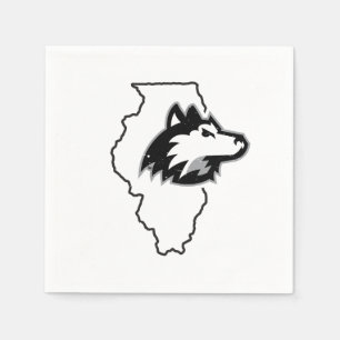NIU Huskies Staat Liebe Serviette