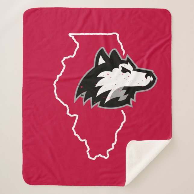 NIU Huskies Staat Liebe Sherpadecke (Vorderseite)