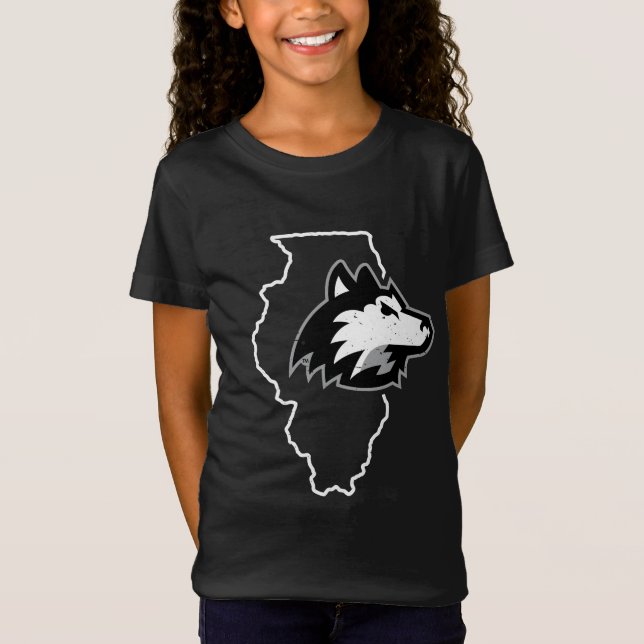 NIU Huskies Staat Liebe T-Shirt (Vorderseite)