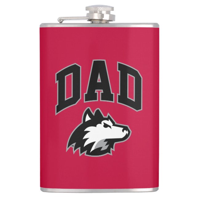 NIU Huskies Vater Flachmann (Vorderseite)