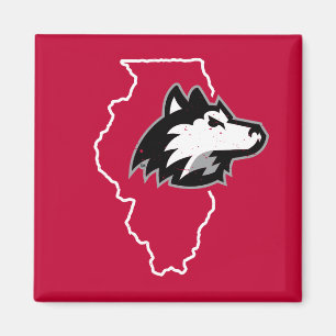 NIU HUSKIESES STAAT LIEBE MAGNET