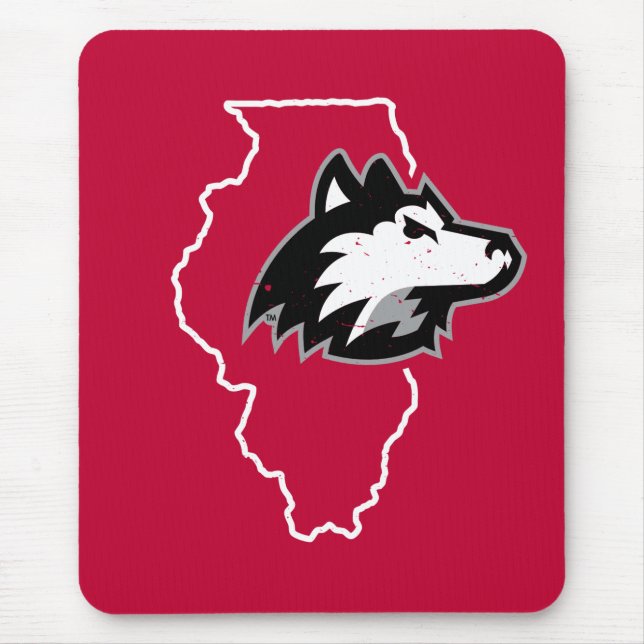 NIU HUSKIESES STAAT LIEBE MOUSEPAD (Vorne)