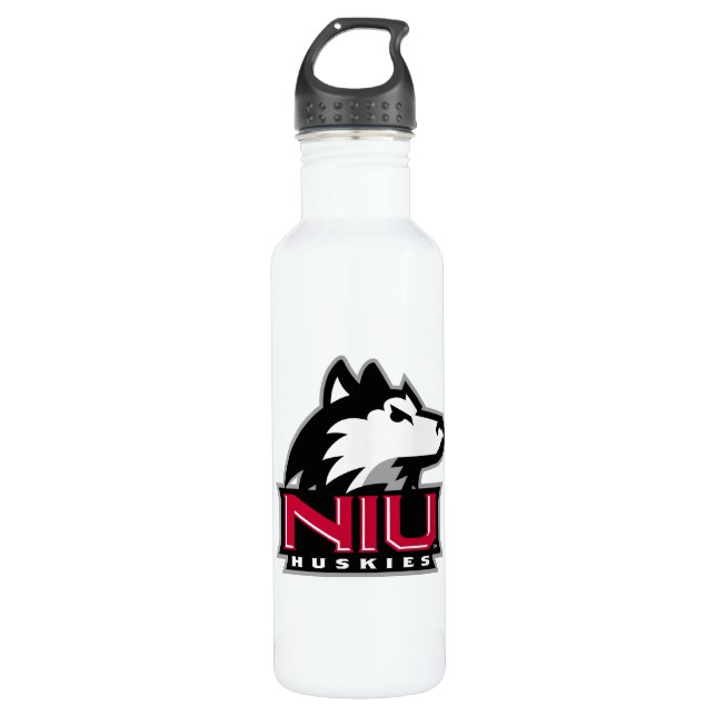 NIU Huskieses Wordmark Edelstahlflasche (Vorderseite)