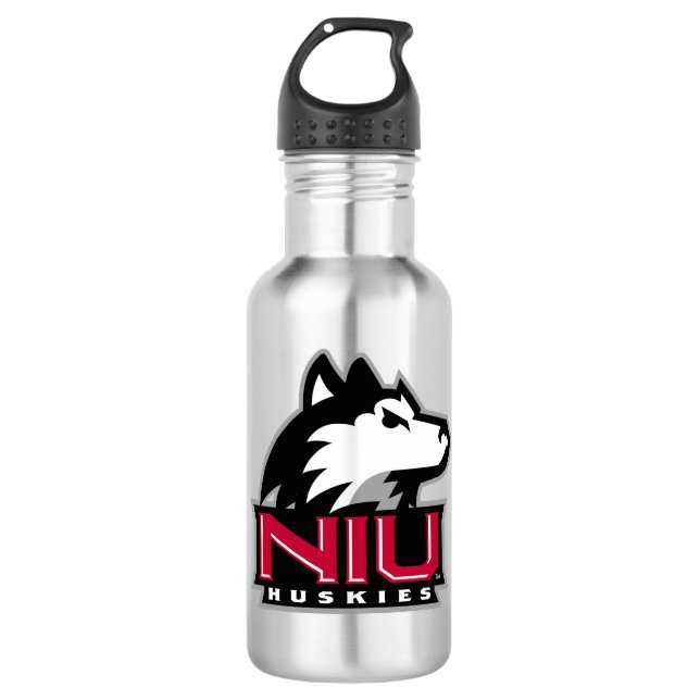 NIU Huskieses Wordmark Edelstahlflasche (Vorderseite)