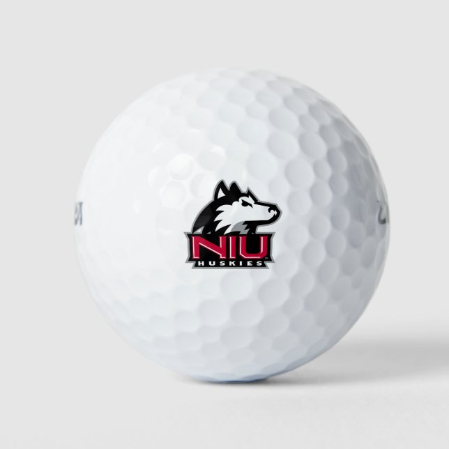 NIU Huskieses Wordmark Golfball (Vorderseite)