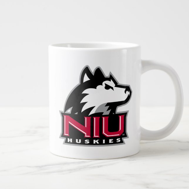 NIU Huskieses Wordmark Jumbo-Tasse (Rechts)
