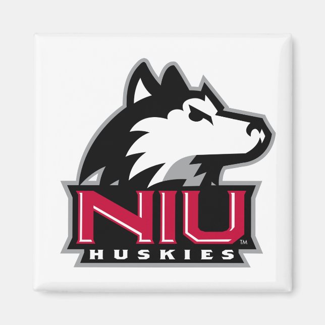 NIU Huskieses Wordmark Magnet (Vorne)