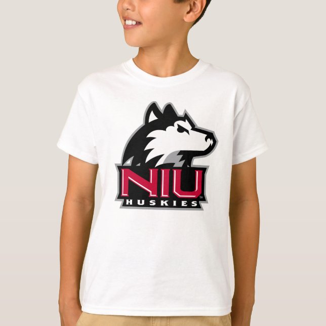 NIU Huskieses Wordmark T-Shirt (Vorderseite)