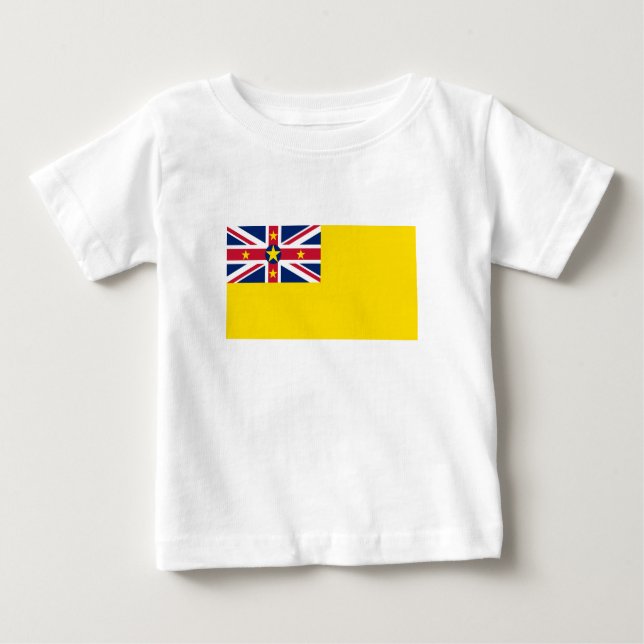 Niue Flag Baby T-shirt (Vorderseite)