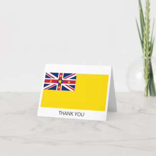 Niue Flag Dankeskarte