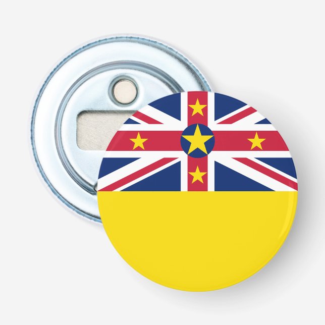 Niue Flag Flaschenöffner (Vorderseite)